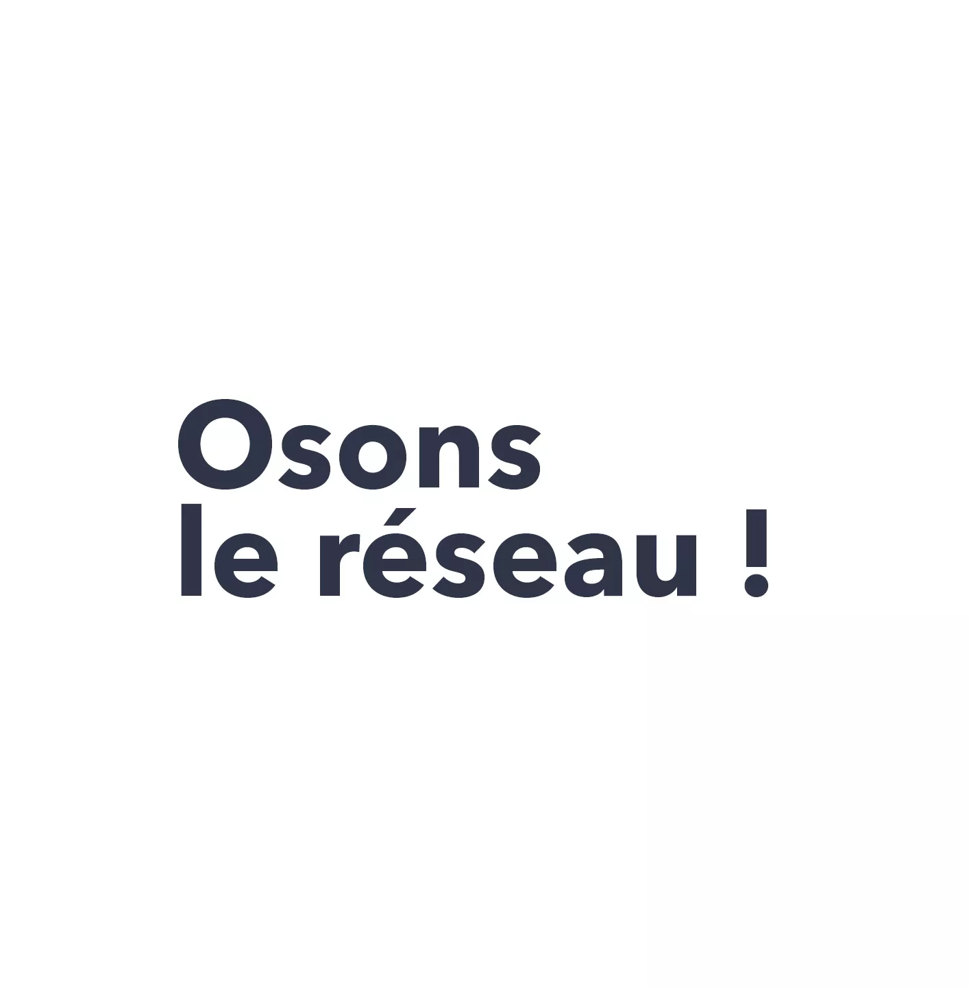 logo osons le réseau en bleu foncé dans un format carré